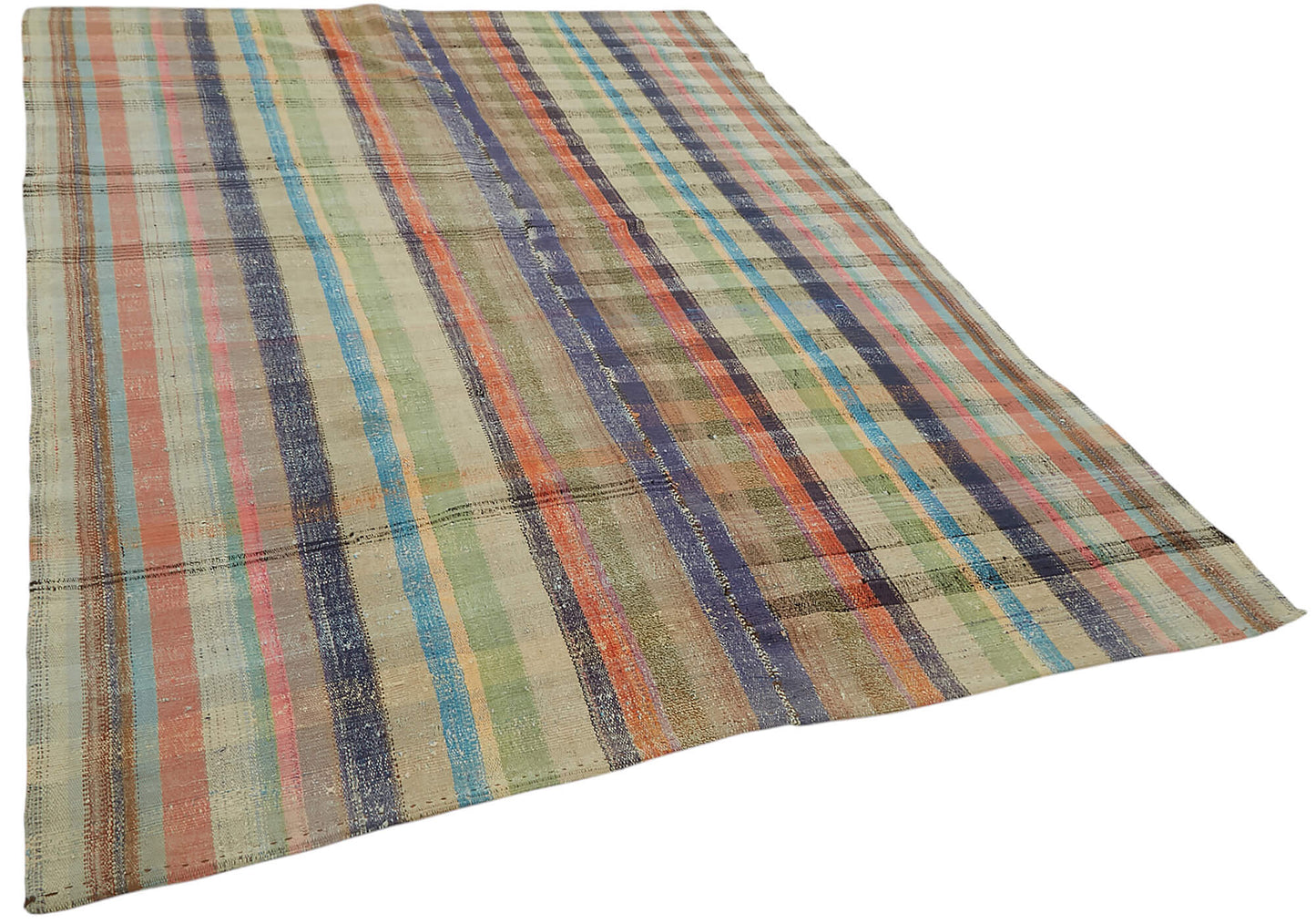 7x11 Vintage Chaput Kilim Rug - 47337