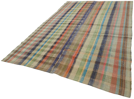 7x11 Vintage Chaput Kilim Rug - 47337