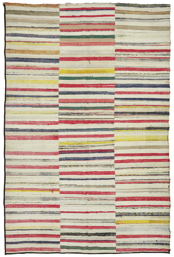 7x11 Vintage Chaput Kilim Rug - 47338