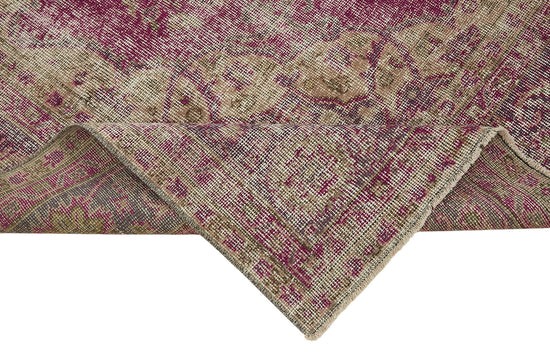 7x10 Hand-Knotted Turkish Vintage Rug - 47339