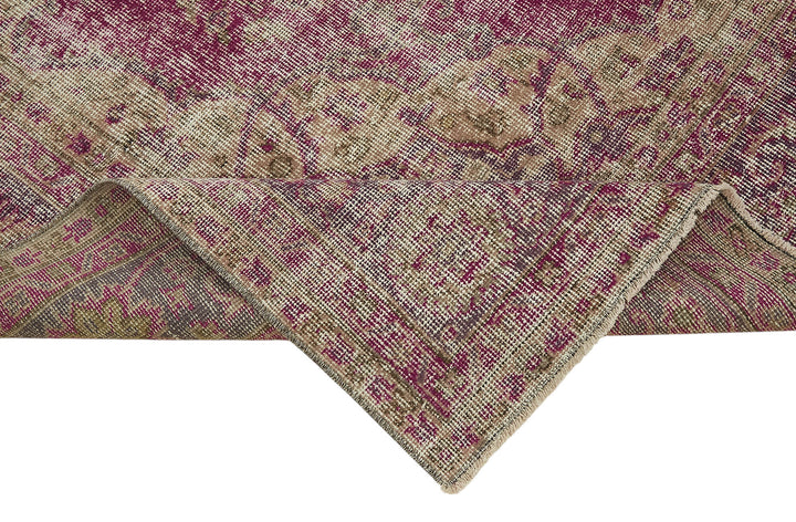 7x10 Hand-Knotted Turkish Vintage Rug - 47339