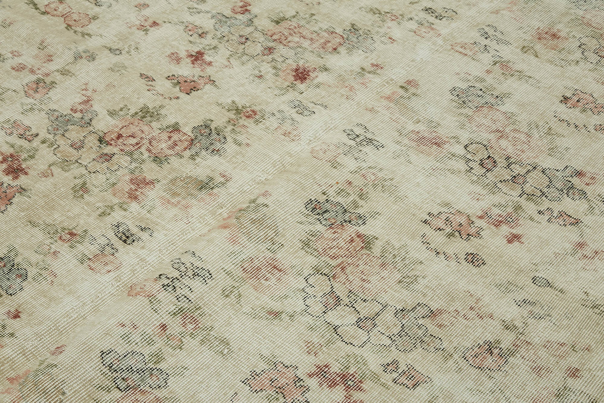 7x10 Hand-Knotted Turkish Vintage Rug - 47340