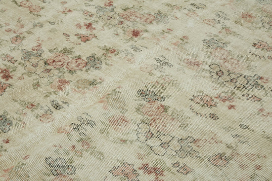 7x10 Hand-Knotted Turkish Vintage Rug - 47340