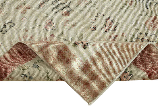 7x10 Hand-Knotted Turkish Vintage Rug - 47340