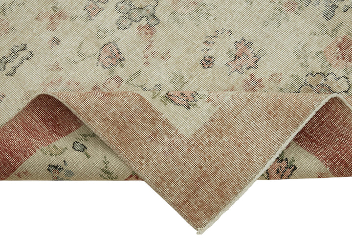 7x10 Hand-Knotted Turkish Vintage Rug - 47340