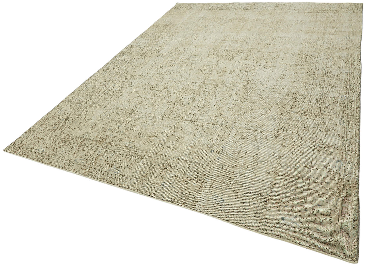 7x10 Hand-Knotted Turkish Vintage Rug - 47349