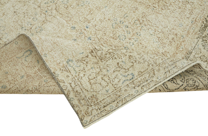 7x10 Hand-Knotted Turkish Vintage Rug - 47349