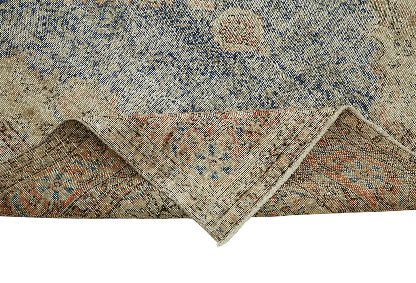 7x11 Hand-Knotted Turkish Vintage Rug - 47351