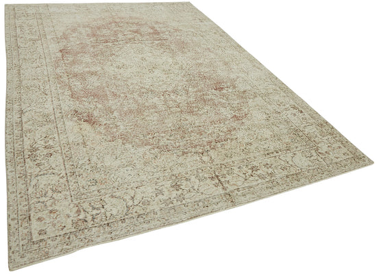 7x10 Hand-Knotted Turkish Vintage Rug - 47357