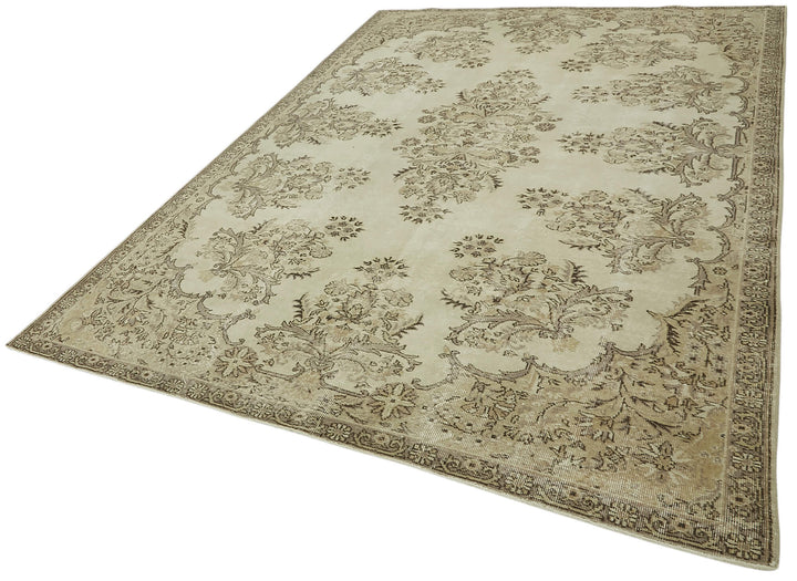7x10 Hand-Knotted Turkish Vintage Rug - 47359