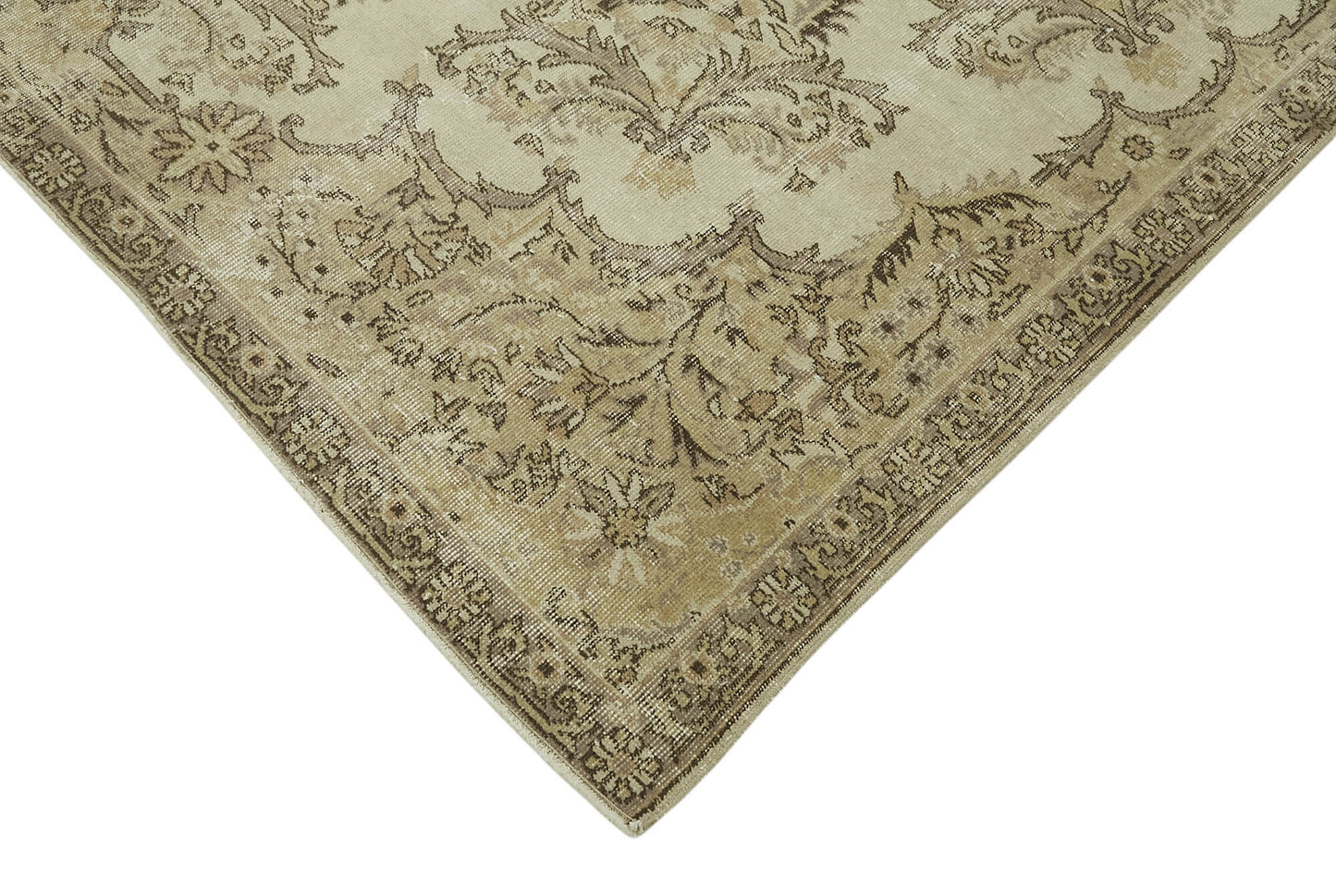 7x10 Hand-Knotted Turkish Vintage Rug - 47359