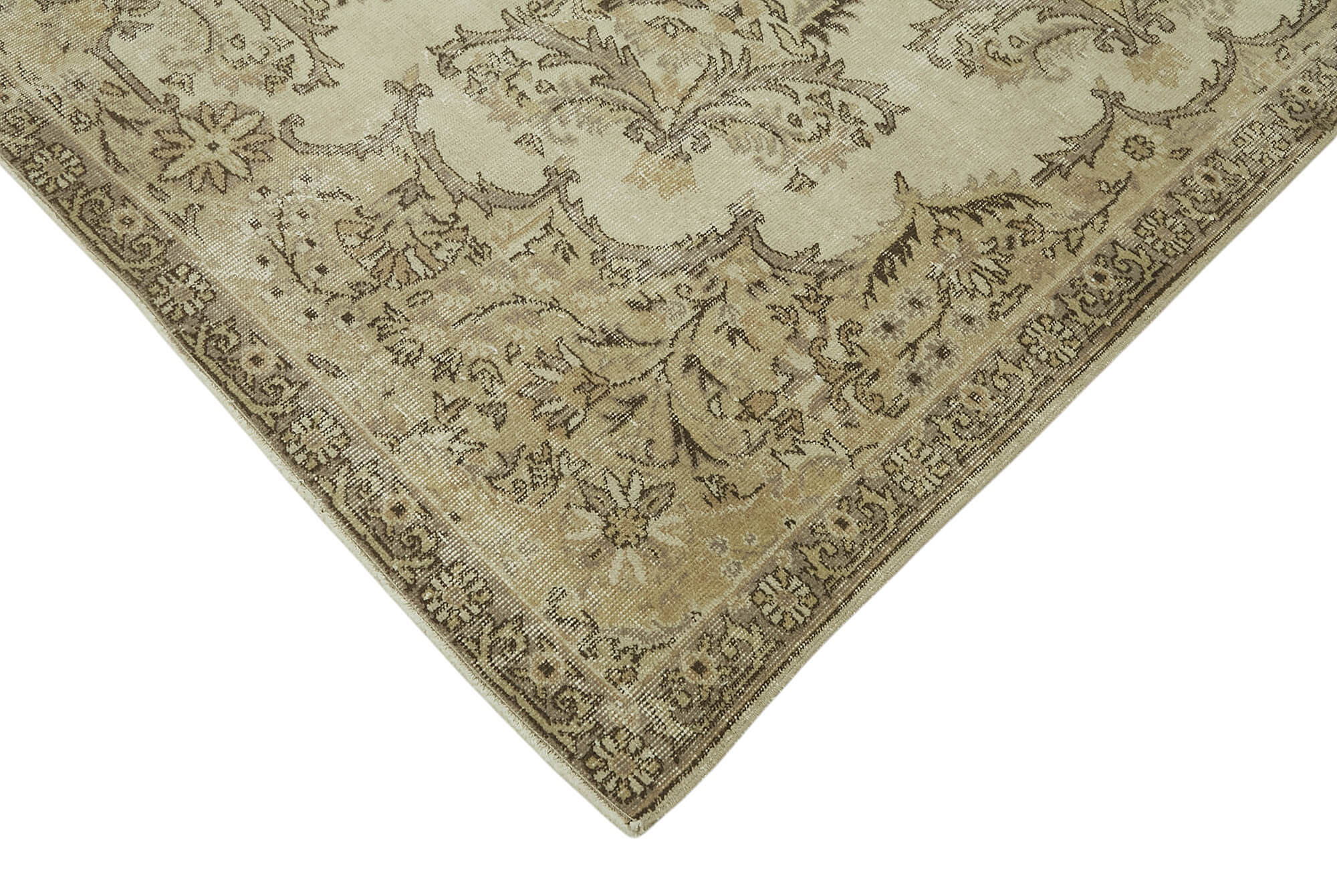 7x10 Hand-Knotted Turkish Vintage Rug - 47359