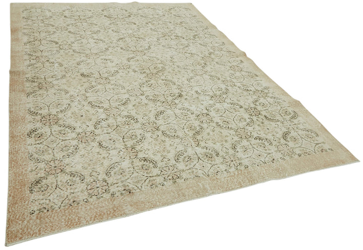 7x10 Hand-Knotted Turkish Vintage Rug - 47362