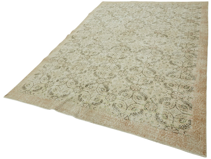 7x10 Hand-Knotted Turkish Vintage Rug - 47362