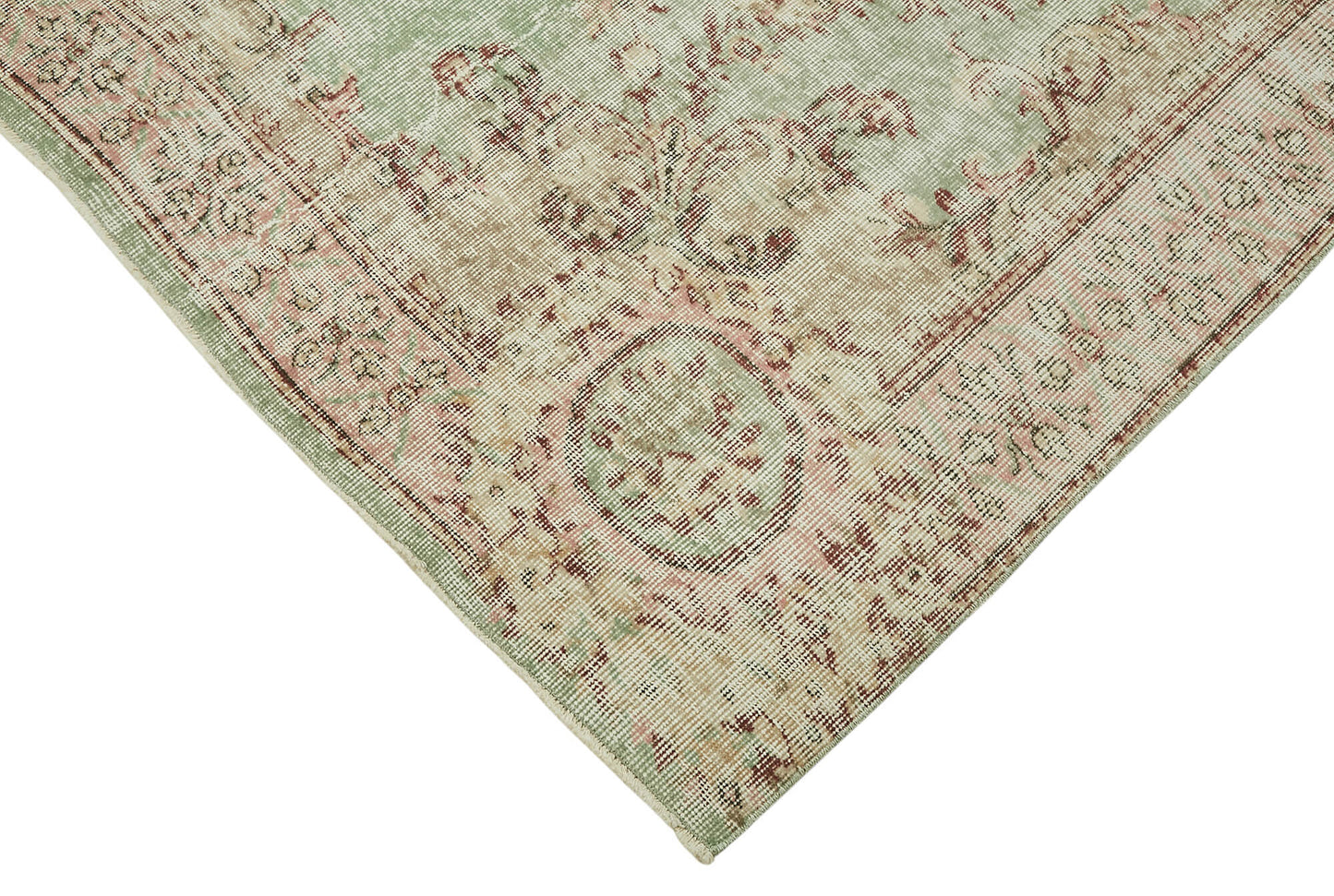 7x10 Hand-Knotted Turkish Vintage Rug - 47364