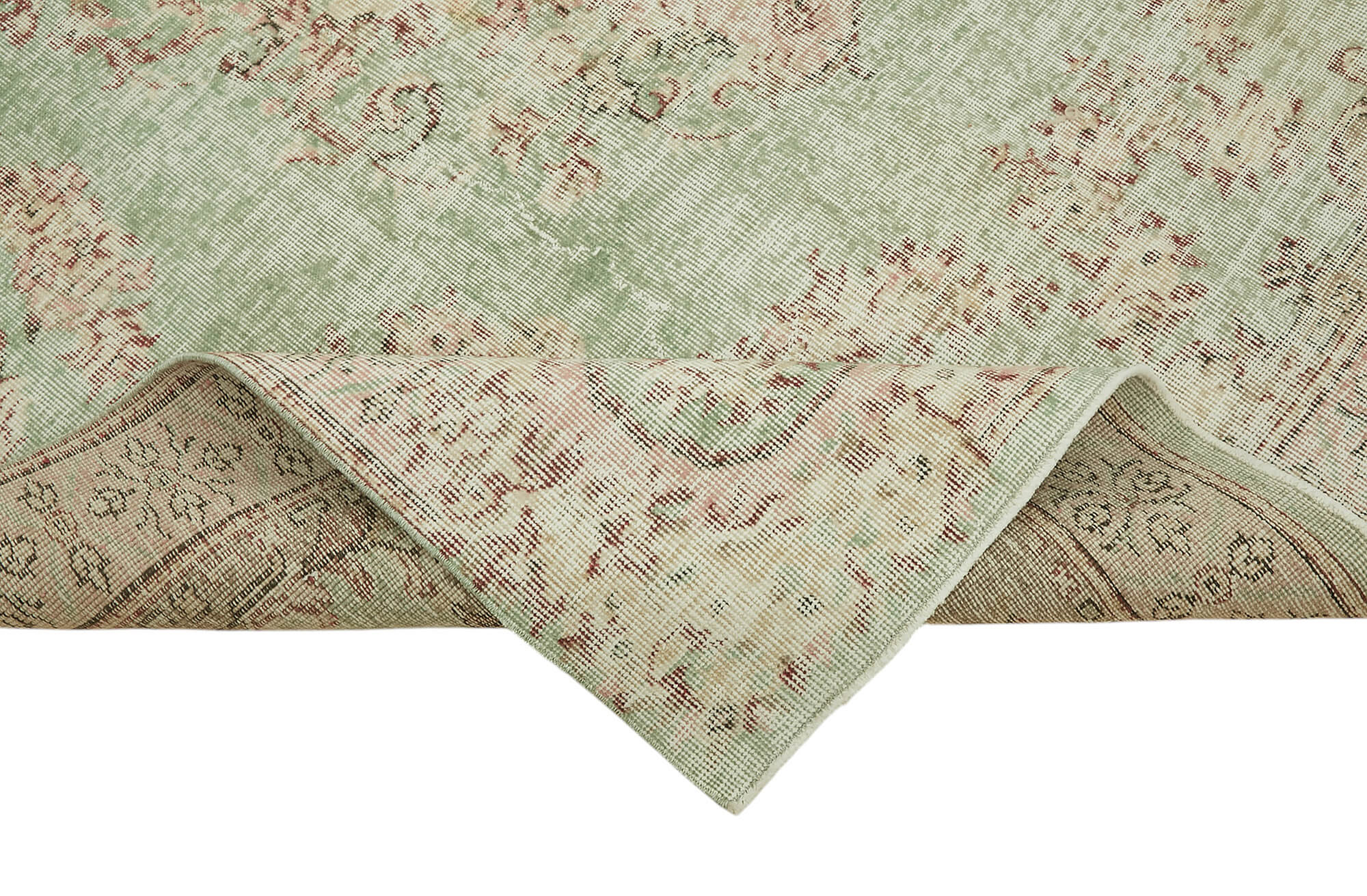 7x10 Hand-Knotted Turkish Vintage Rug - 47364