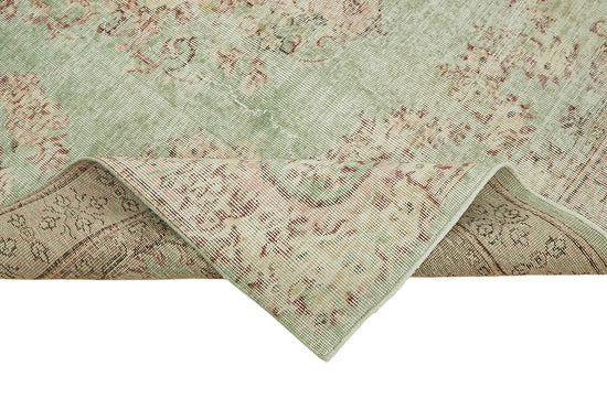 7x10 Hand-Knotted Turkish Vintage Rug - 47364