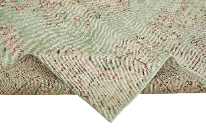 7x10 Hand-Knotted Turkish Vintage Rug - 47364