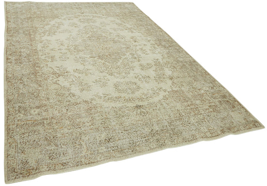 7x11 Hand-Knotted Turkish Vintage Rug - 47366