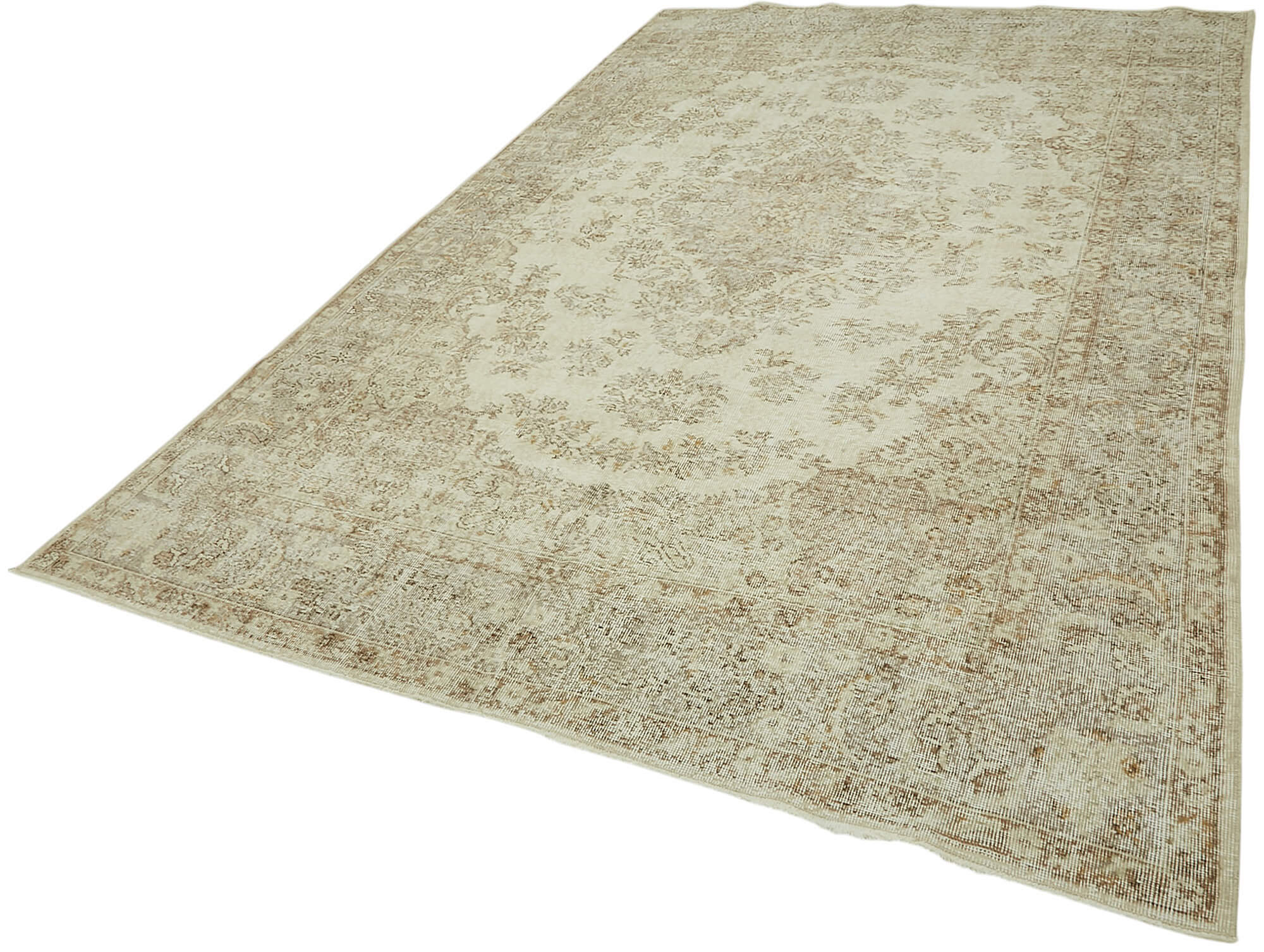 7x11 Hand-Knotted Turkish Vintage Rug - 47366