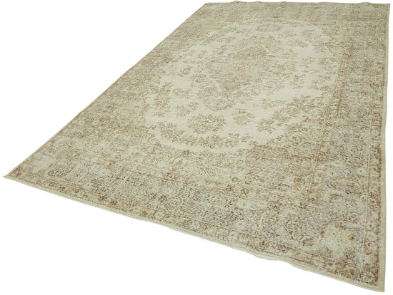 7x11 Hand-Knotted Turkish Vintage Rug - 47366
