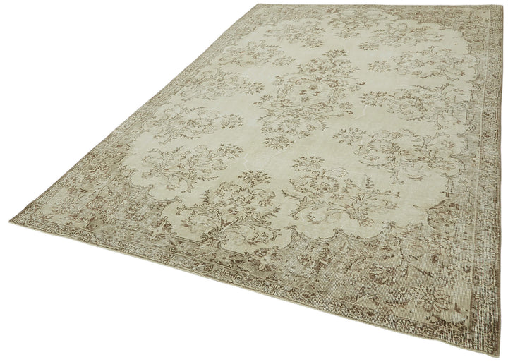 7x10 Hand-Knotted Turkish Vintage Rug - 47367