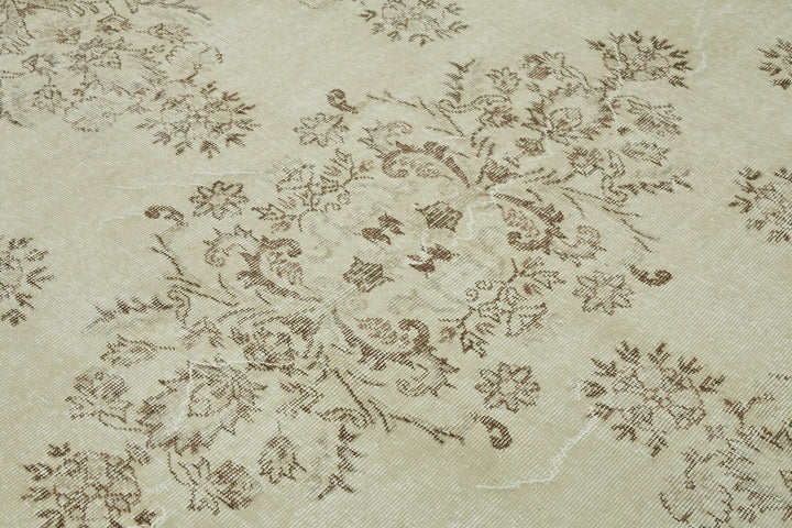 7x10 Hand-Knotted Turkish Vintage Rug - 47367
