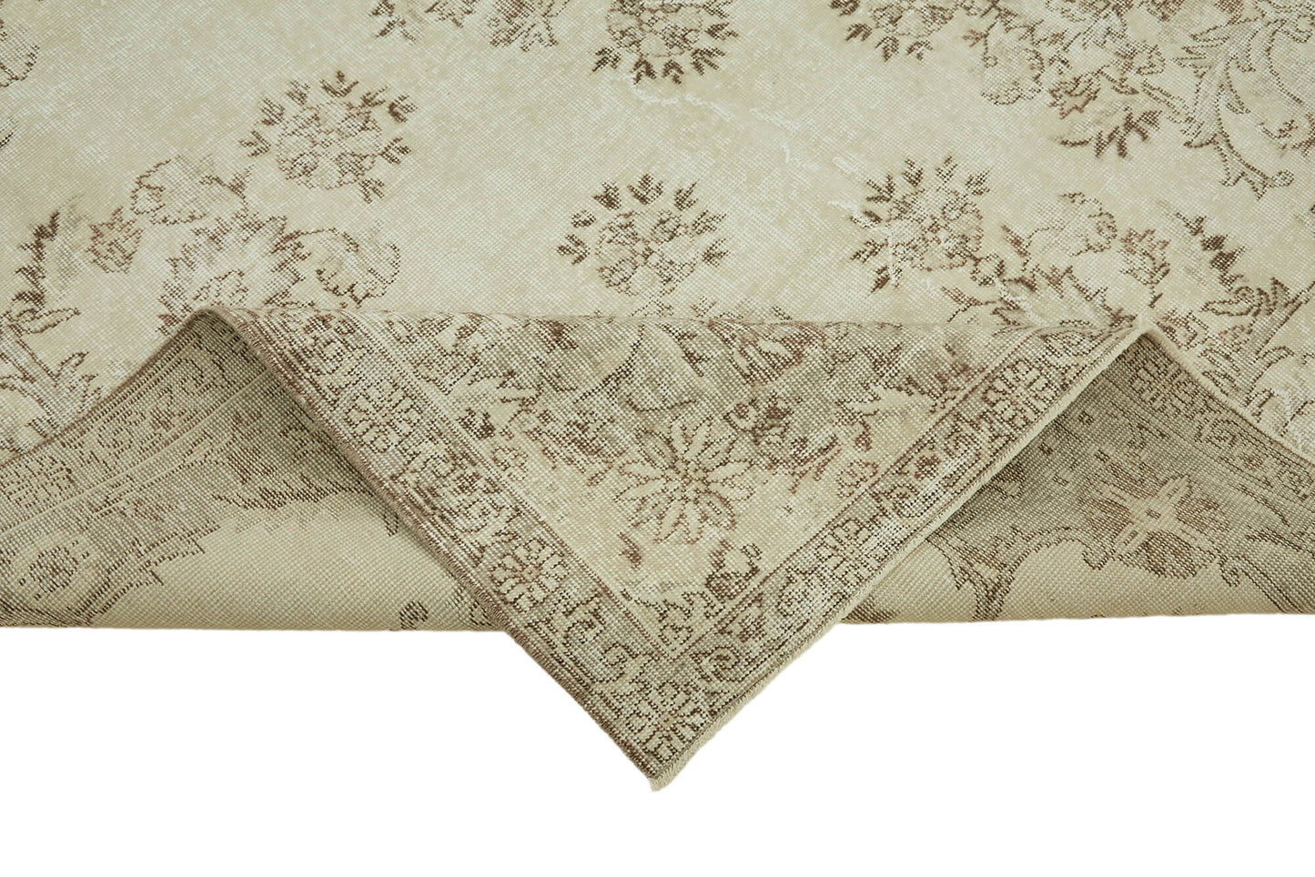 7x10 Hand-Knotted Turkish Vintage Rug - 47367
