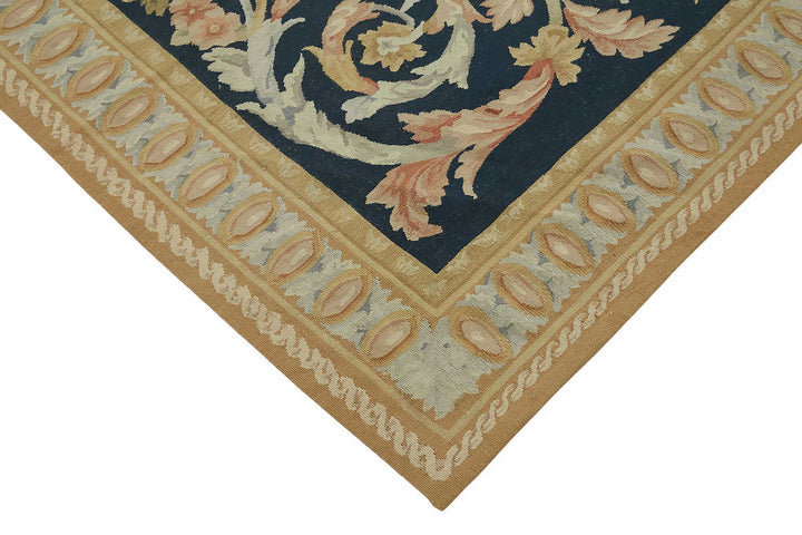 9x12 Floral Aubusson Kilim - 47368