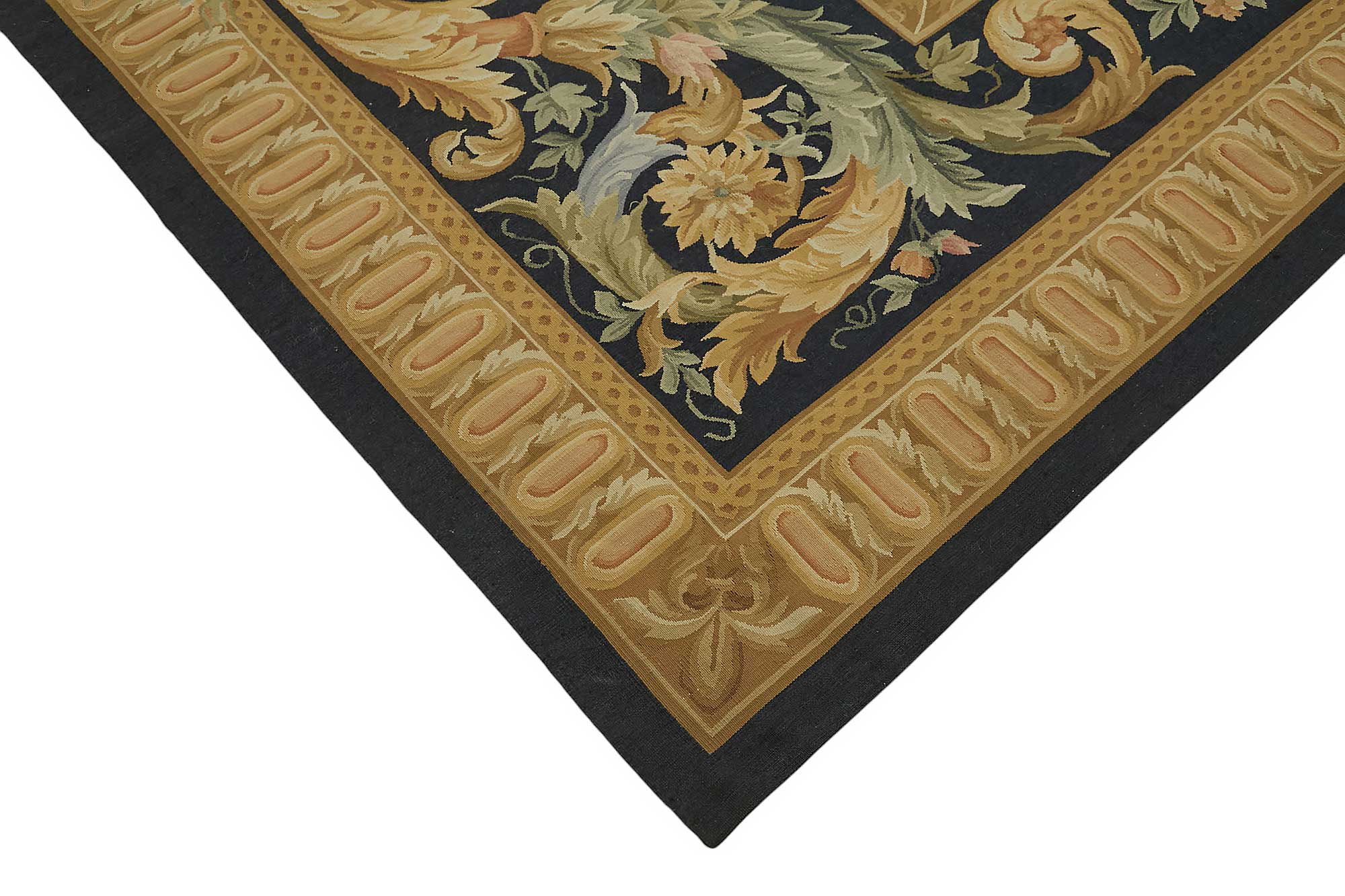 10x14 Floral Aubusson Kilim - 47371