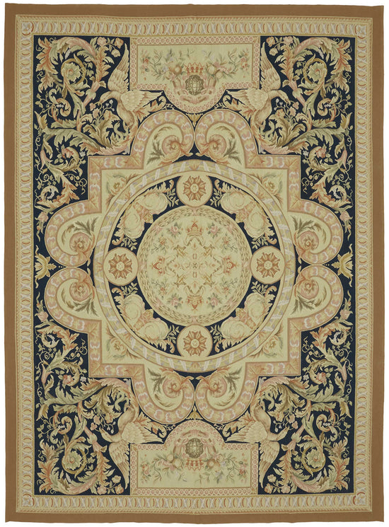 9x12 Floral Aubusson Kilim - 47375