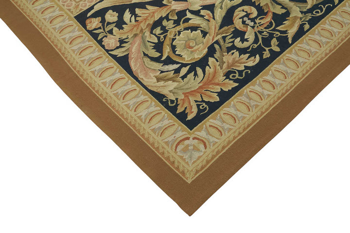 9x12 Floral Aubusson Kilim - 47375