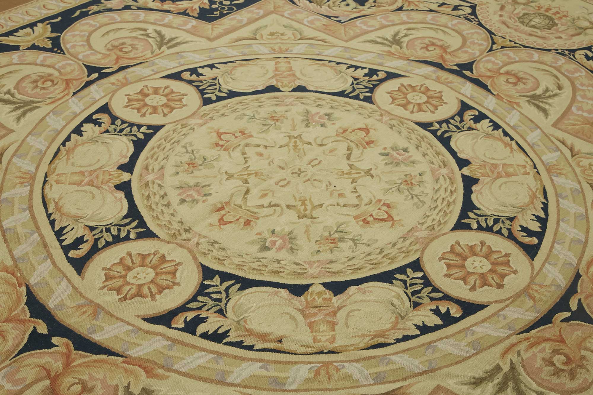 9x12 Floral Aubusson Kilim - 47375