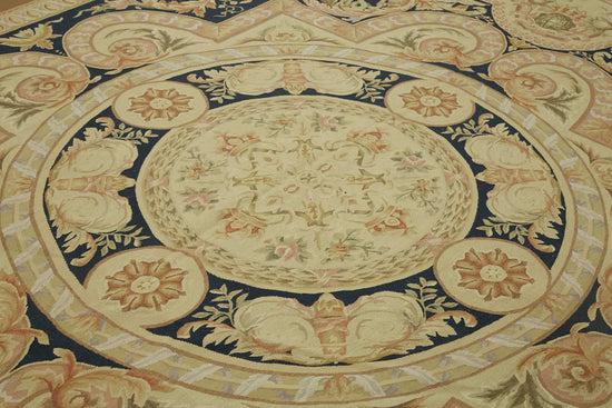 9x12 Floral Aubusson Kilim - 47375