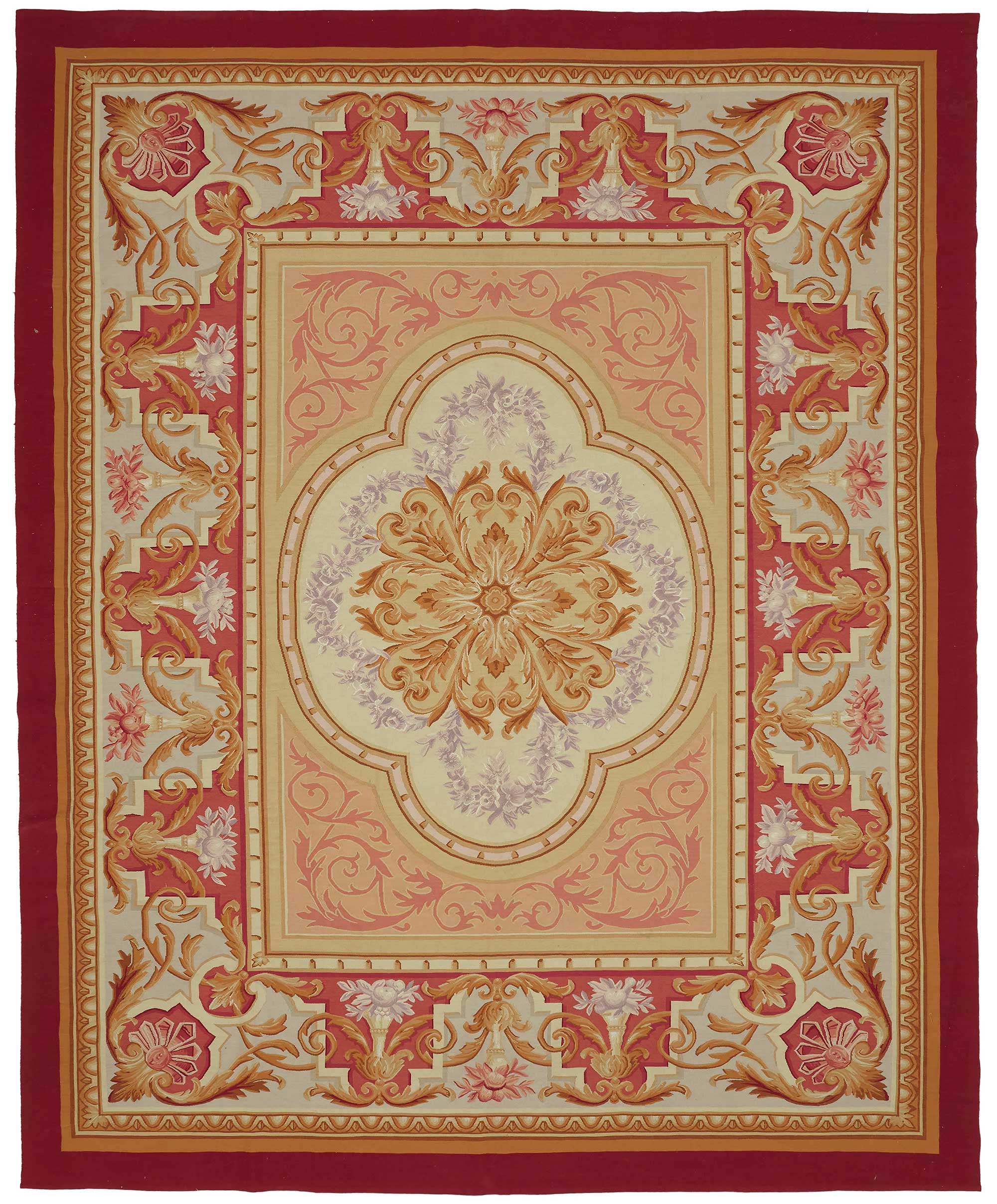 9x11 Floral Aubusson Kilim - 47377