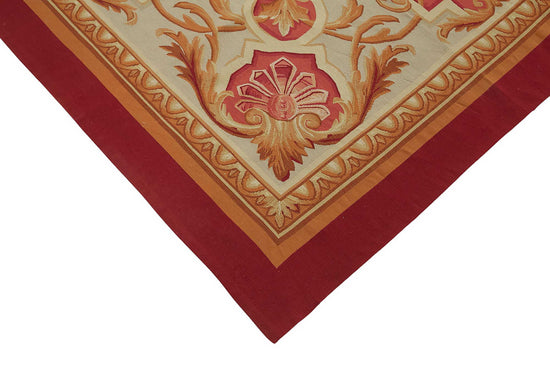 9x11 Floral Aubusson Kilim - 47377