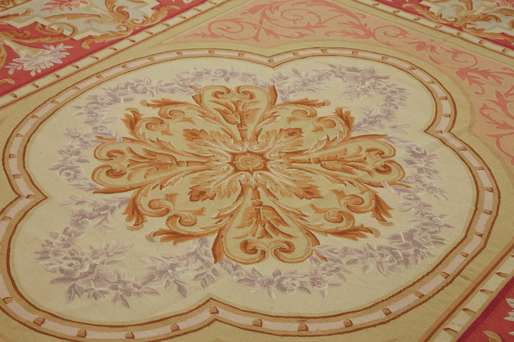 9x11 Floral Aubusson Kilim - 47377