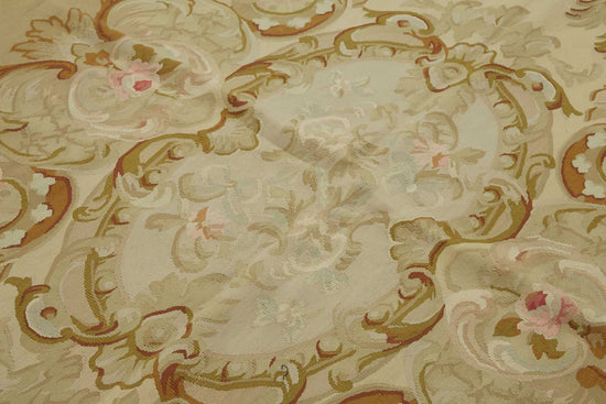 6x9 Floral Aubusson Kilim - 47380