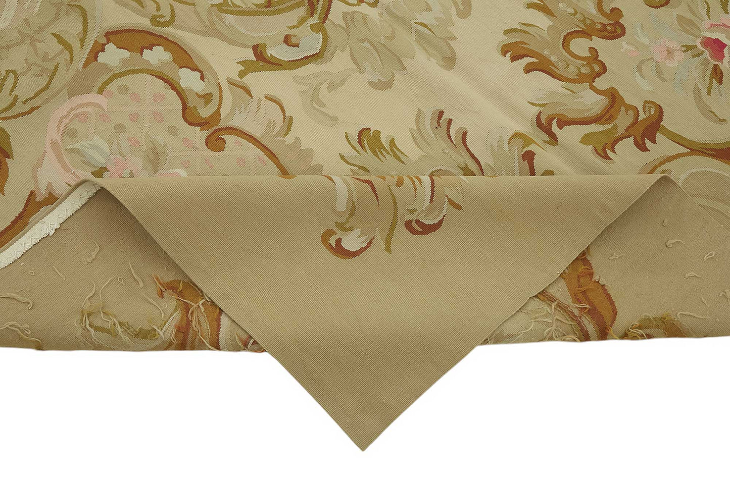 6x9 Floral Aubusson Kilim - 47380