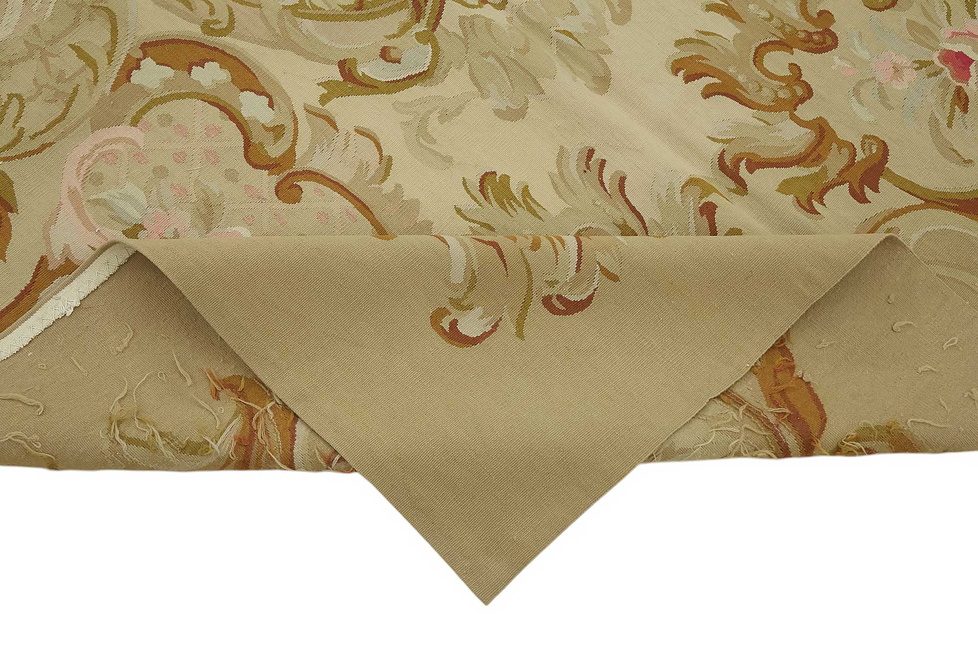 6x9 Floral Aubusson Kilim - 47380