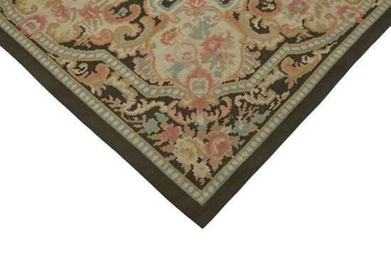 8x10 Floral Aubusson Kilim - 47381