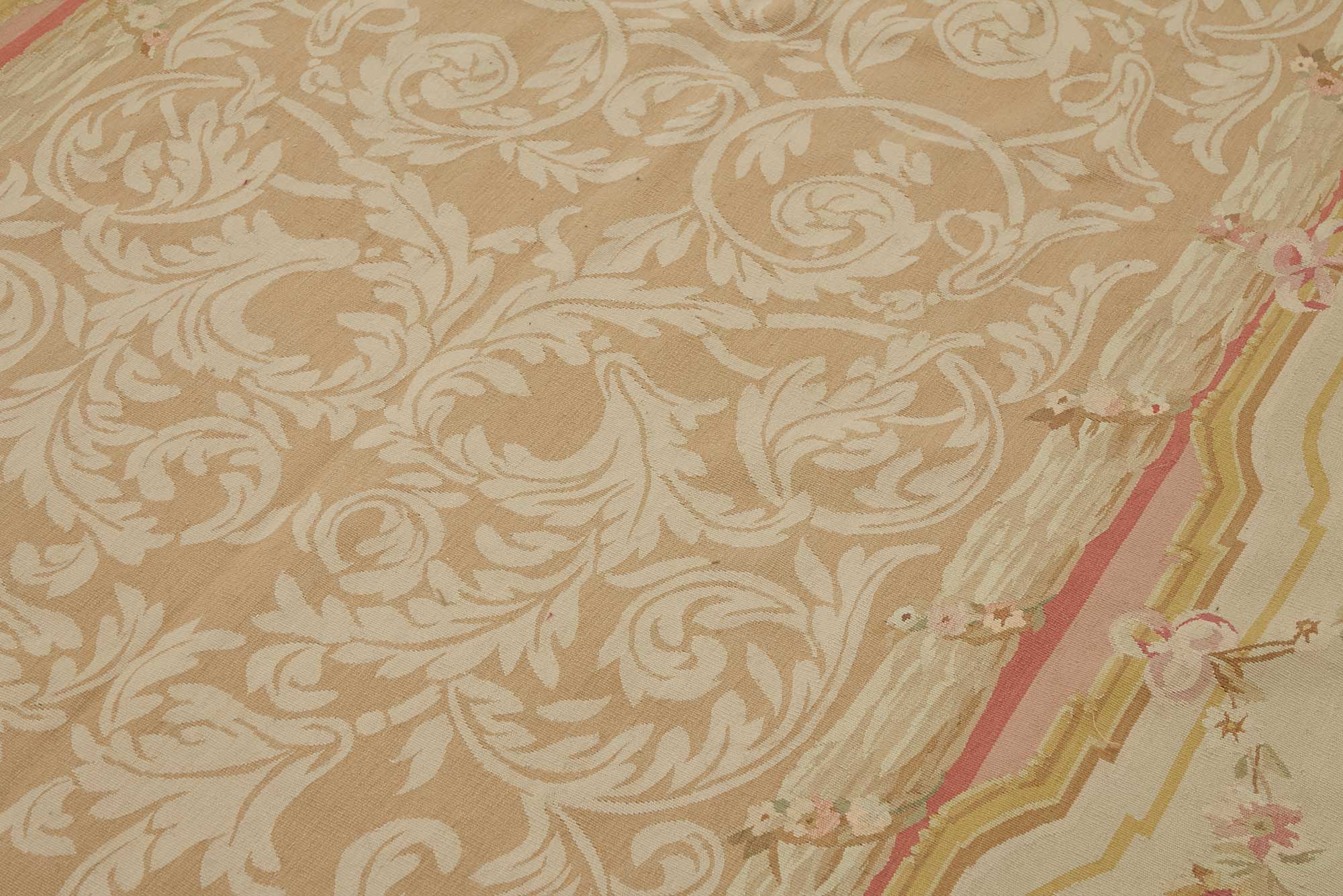 7x13 Floral Aubusson Kilim - 47382