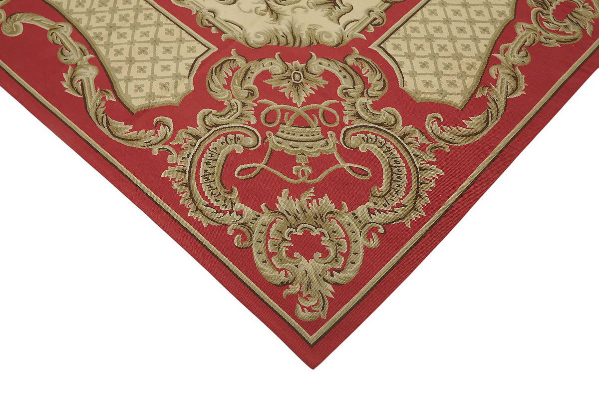 9x12 Floral Aubusson Kilim - 47384