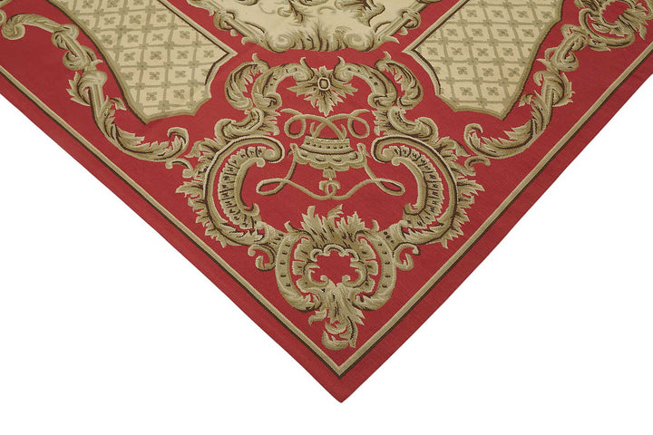 9x12 Floral Aubusson Kilim - 47384