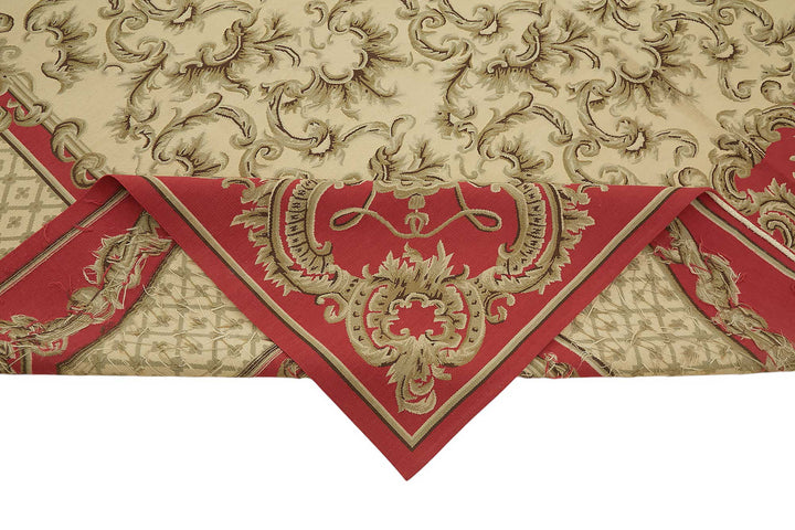 9x12 Floral Aubusson Kilim - 47384