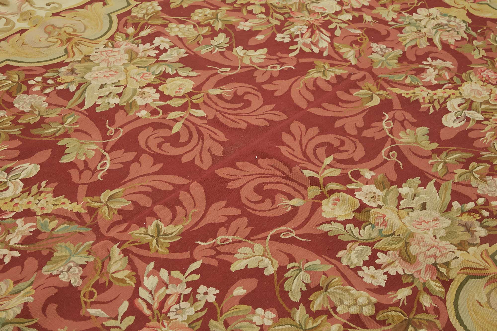 8x10 Floral Aubusson Kilim - 47387