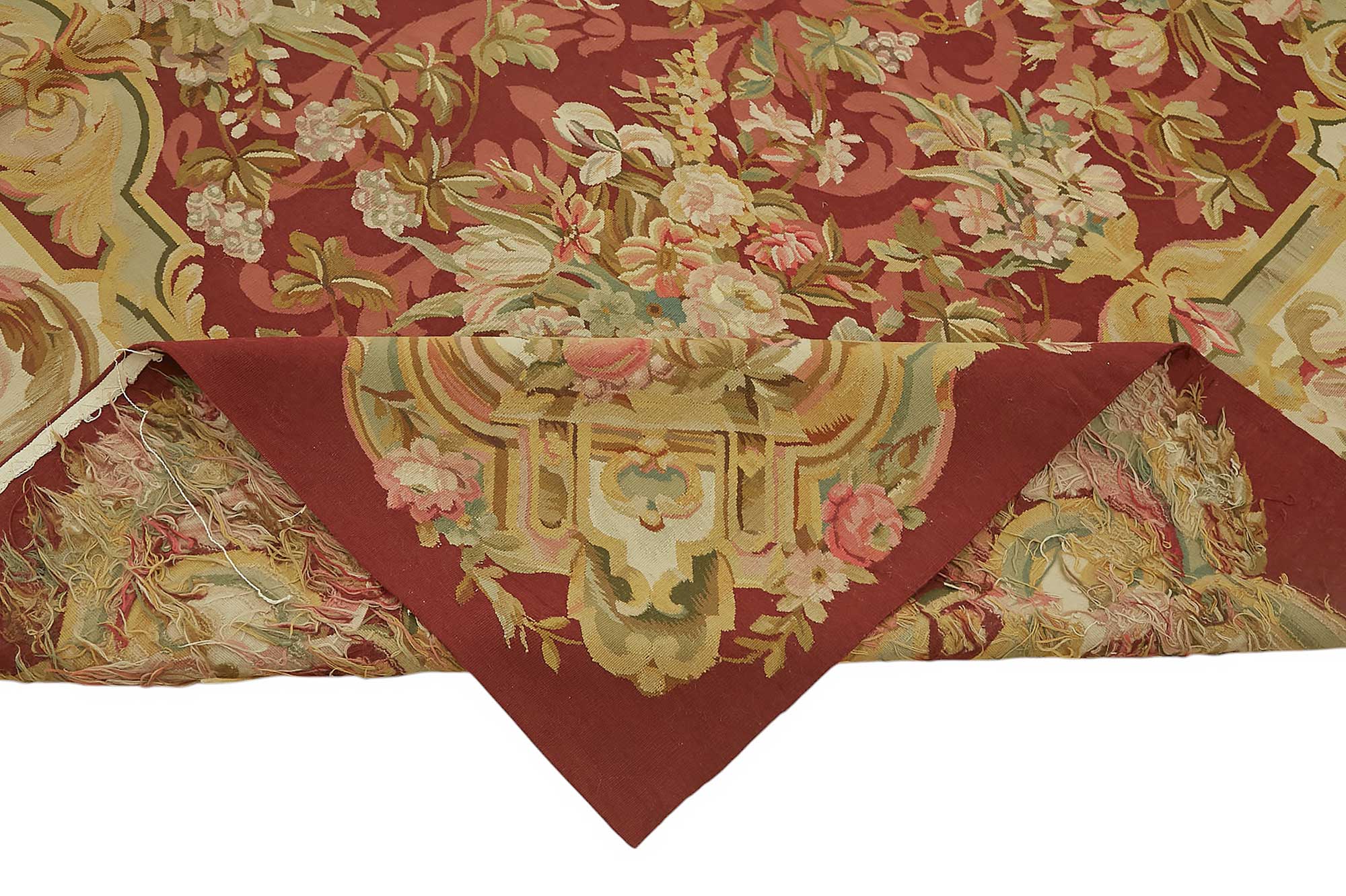 8x10 Floral Aubusson Kilim - 47387