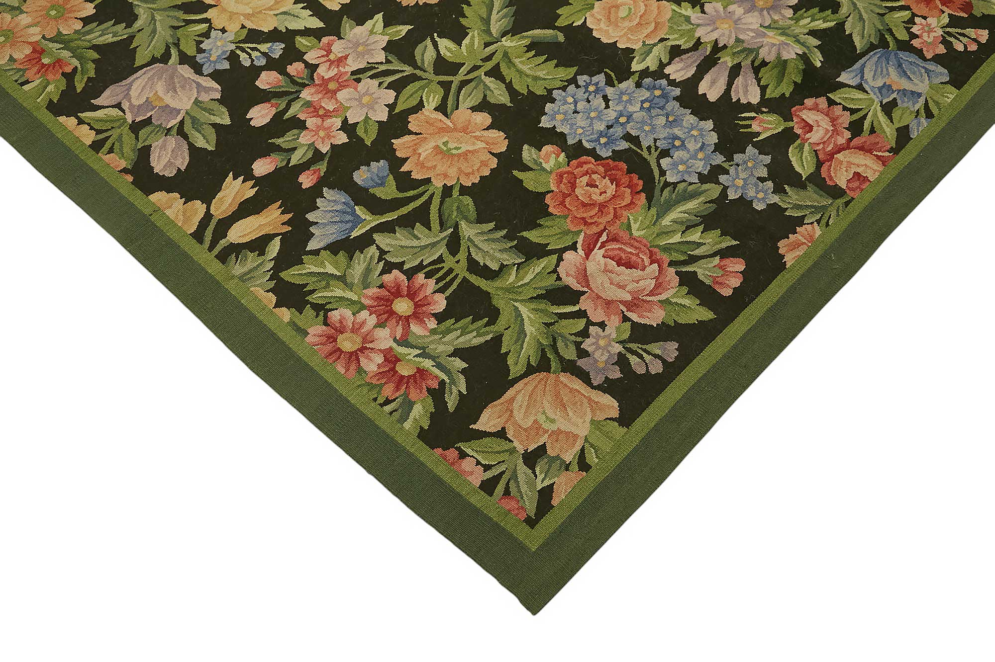 8x10 Floral Aubusson Kilim - 47388