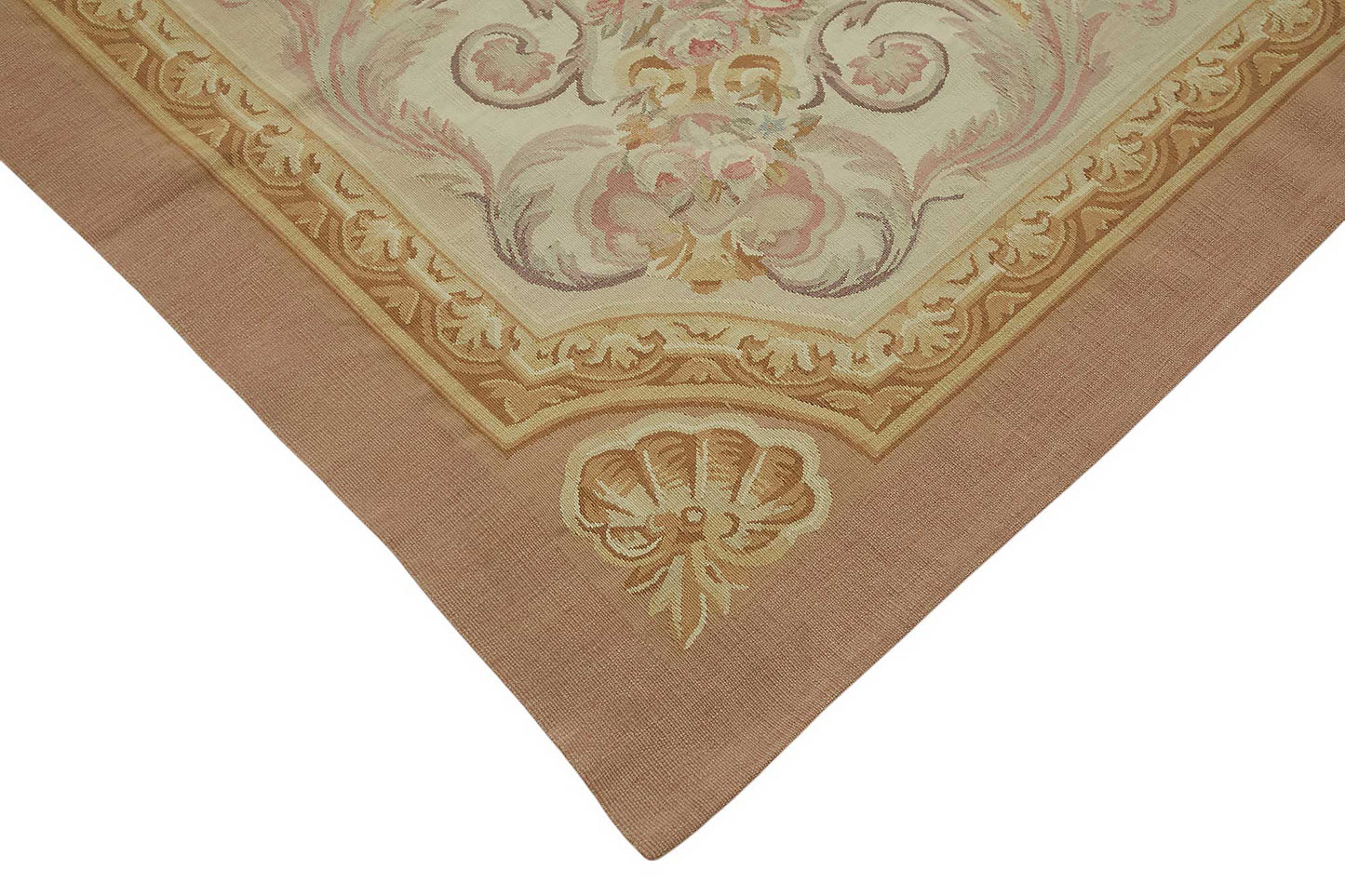 10x14 Floral Aubusson Kilim - 47391