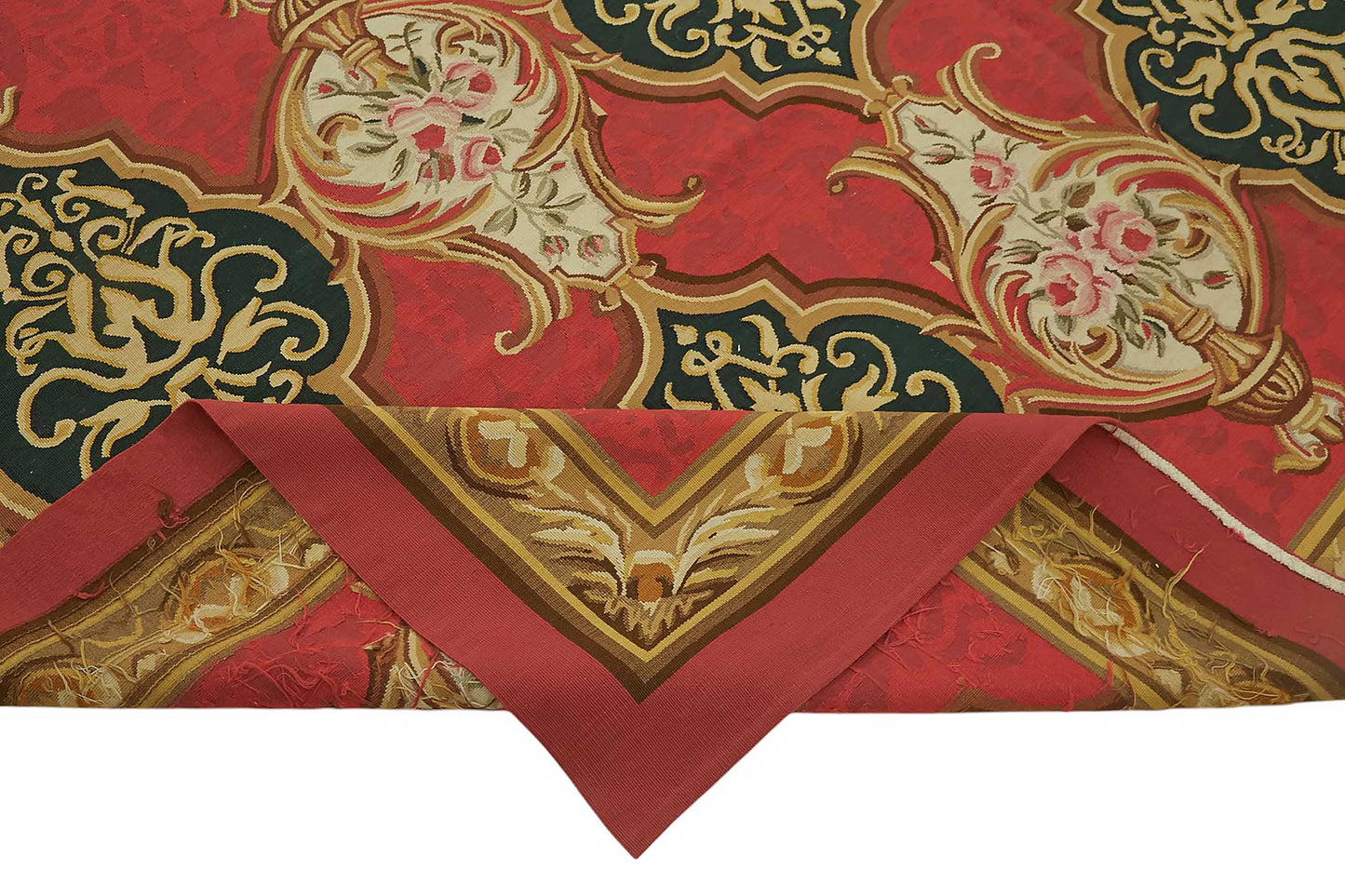 9x11 Floral Aubusson Kilim - 47392